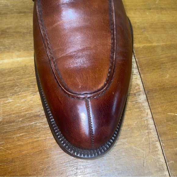 Magnanni Chestnut Leather Men\'s Slip-Ons, 10 M main image 4